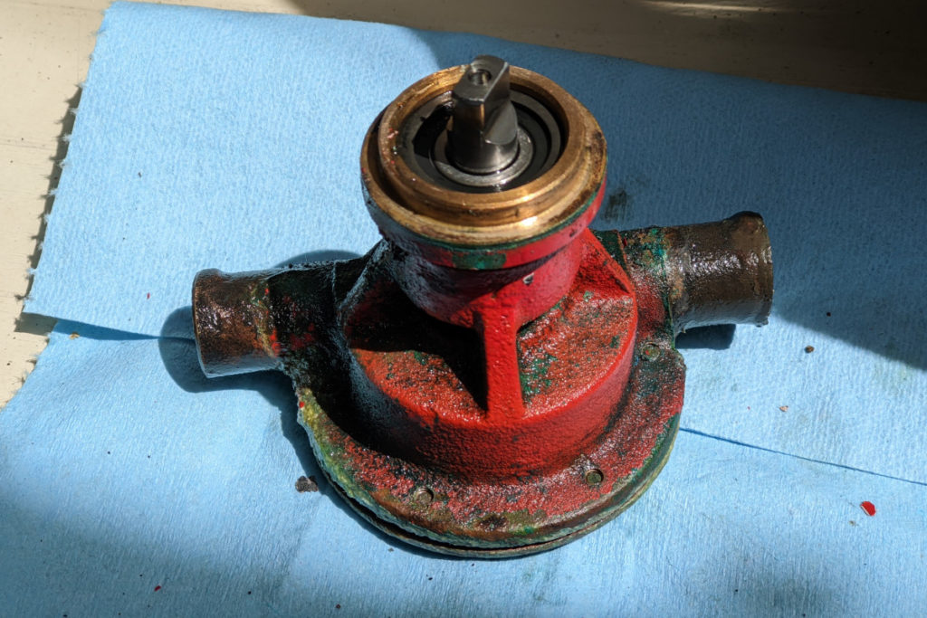 Corroded pump removed